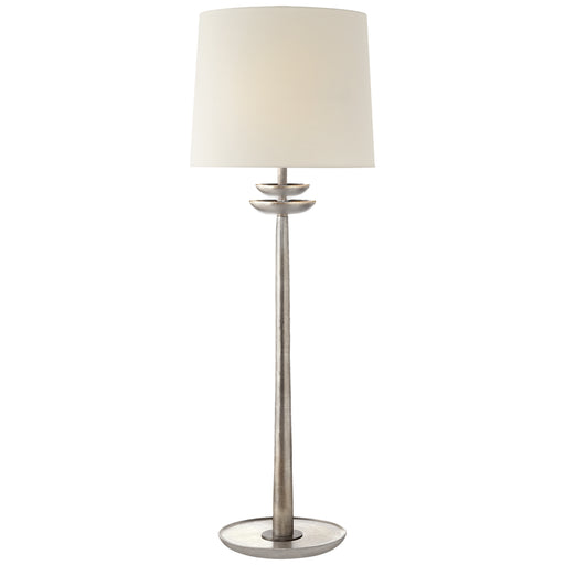 Beaumont One Light Buffet Lamp in Burnished Silver Leaf