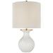 Albie One Light Desk Lamp in New White