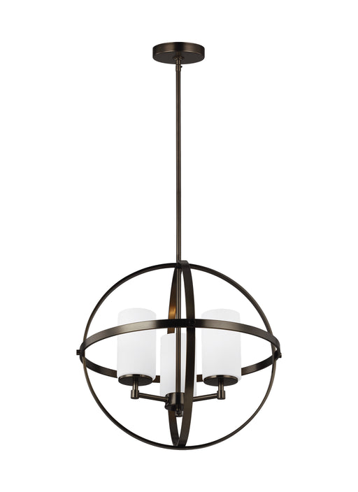 Alturas Three Light Chandelier in Brushed Oil Rubbed Bronze