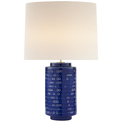 Darina One Light Table Lamp in Pebbled Blue