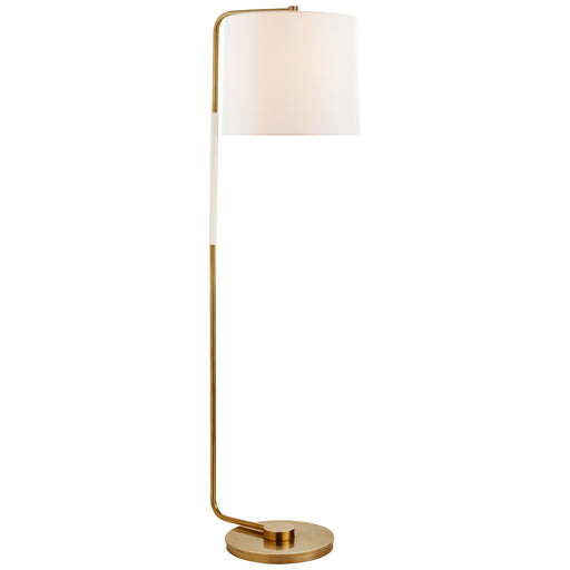 Swing One Light Floor Lamp in Soft Brass