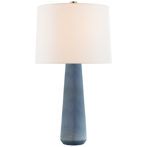 Athens One Light Table Lamp in Polar Blue Crackle