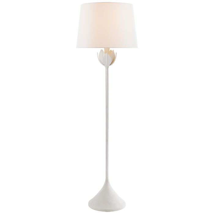 Alberto One Light Floor Lamp in Plaster White