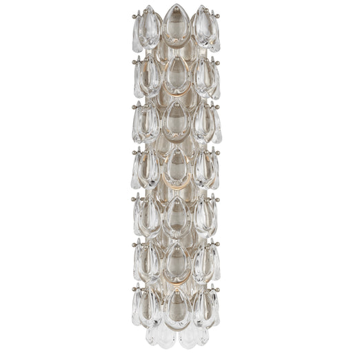 Liscia Three Light Wall Sconce in Burnished Silver Leaf