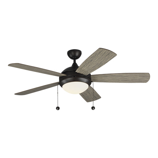 Discus Classic 52" Ceiling Fan in Aged Pewter / Matte Opal