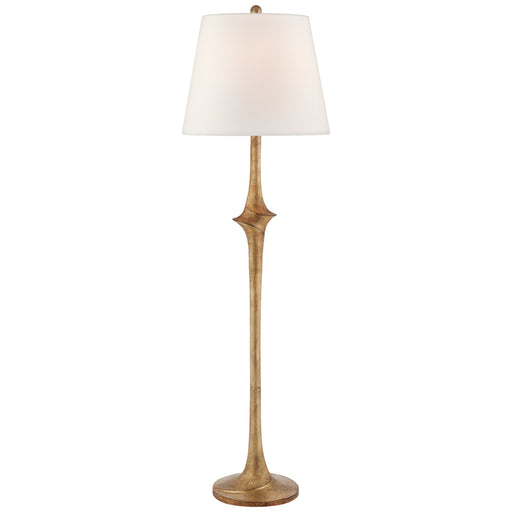 Bates One Light Floor Lamp in Gilded Iron