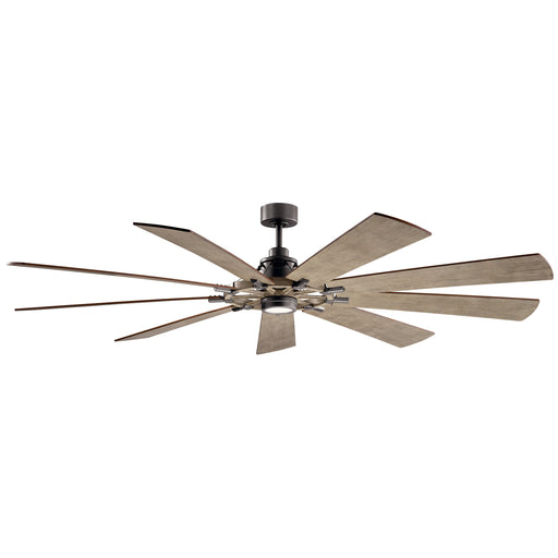 Gentry XL 65" LED Ceiling Fan in Anvil Iron from Kichler Lighting, item number 300265AVI7