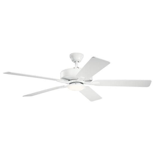 Basics Pro 52" Designer Ceiling Fan in White from Kichler Lighting, item number 330019WH