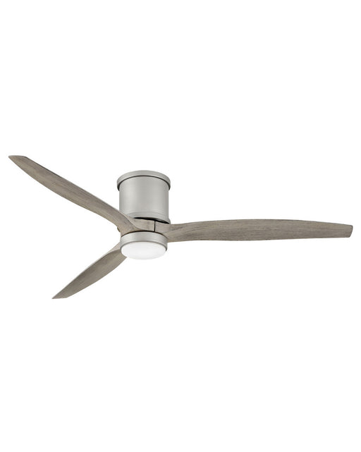 Hover Flush 60" LED Ceiling Fan in Brushed Nickel from Hinkley Lighting, item number 900860FBN-LWD