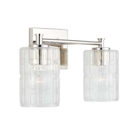 Emerson Two Light Vanity in Polished Nickel