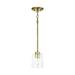 Greyson One Light Pendant in Aged Brass