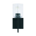 Carter One Light Wall Sconce in Matte Black