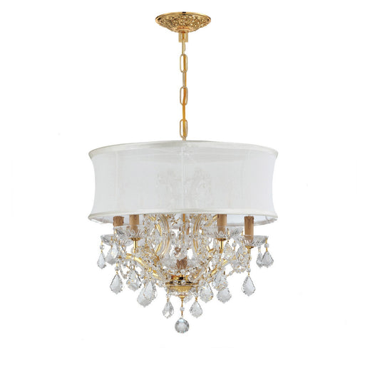 Brentwood 6-Light Mini Chandelier in Gold by Crystorama - MPN 4415-GD-SMW-CL-S