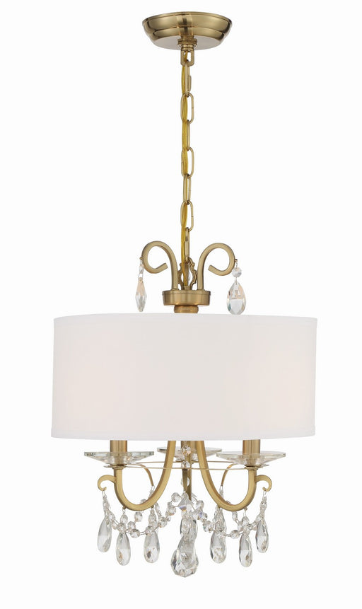 Othello 3-Light Chandelier in Vibrant Gold by Crystorama - MPN 6623-VG-CL-S