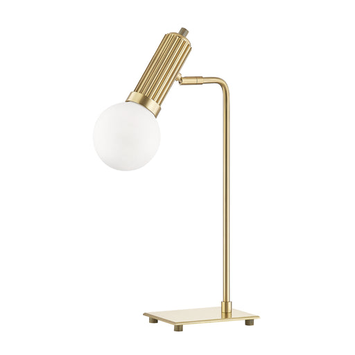 Reade 1 Light Table Lamp in Aged Brass
