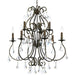 Ashton 9-Light Chandelier in English Bronze by Crystorama - MPN 5019-EB-CL-S