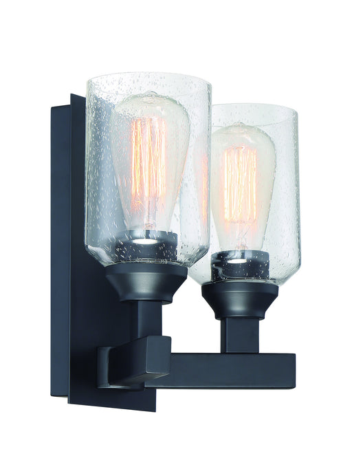 Chicago Two Light Wall Sconce in Flat Black