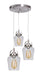 Trystan Three Light Pendant in Brushed Polished Nickel
