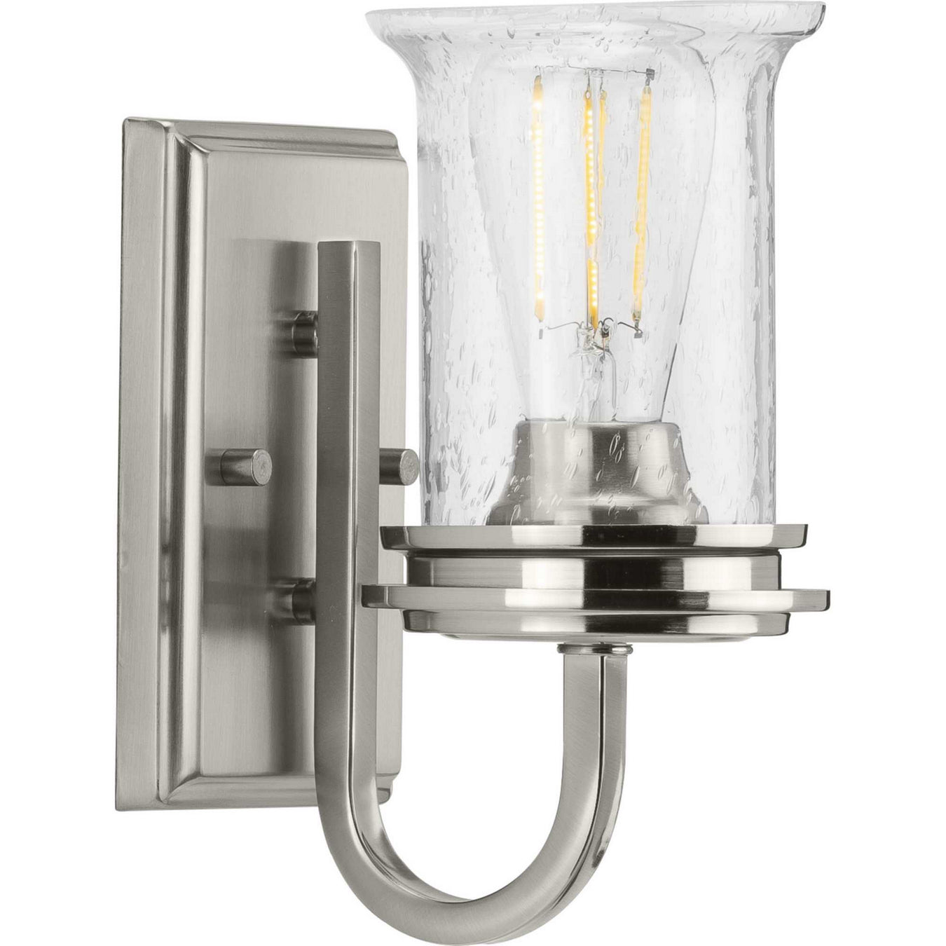 Winslett Collection Brushed Nickel 1-Light Bath Sconce