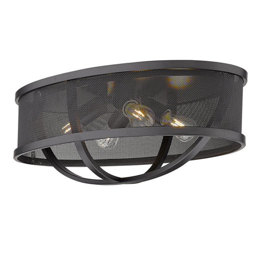 Colson 24" Flush Mount (with Shade) in Matte Black