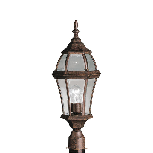 Townhouse Outdoor Post Mount 1-Light in Tannery Bronze