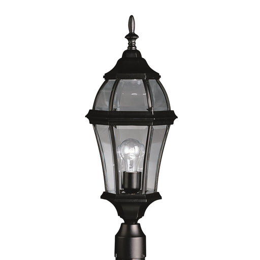 Townhouse Outdoor Post Mount 1-Light in Black