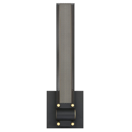 Admiral LED Wall Sconce in Matte Black/Gold