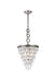 Nordic 3-Light Pendant in Antique Silver with Clear Royal Cut Crystal
