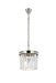 Sydney 3-Light Pendant in Polished Nickel with Clear Royal Cut Crystal