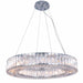 Cuvette 20-Light Chandelier in Chrome with Clear Royal Cut Crystal
