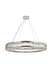 Cuvette 24-Light Chandelier in Chrome with Clear Royal Cut Crystal