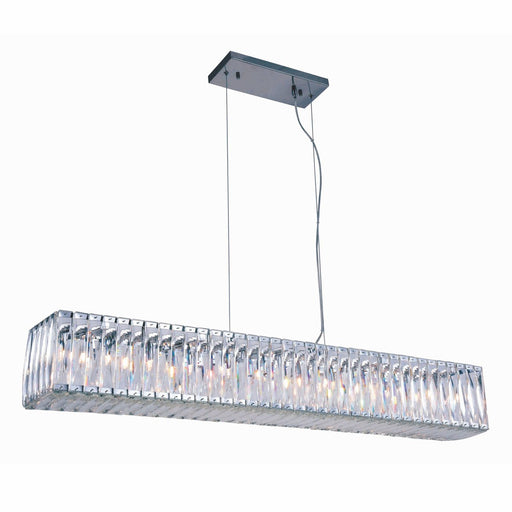 Cuvette 11-Light Chandelier in Chrome with Clear Royal Cut Crystal