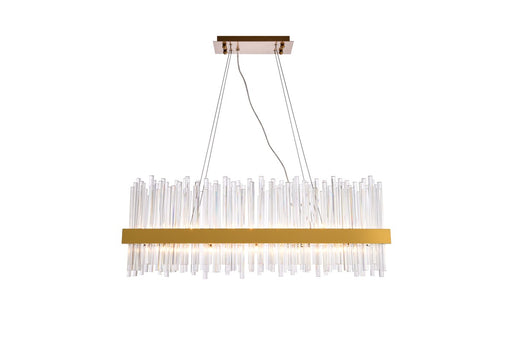 Dallas 20-Light Chandelier in Gold with Clear Royal Cut Crystal