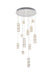 Polaris 12-Light Chandelier in Chrome with Clear royal cut Crystal