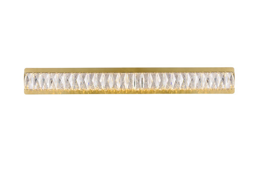 Monroe 1-Light Wall Sconce in Gold with Clear royal cut Crystal