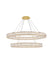 Monroe Chandelier in Gold with Clear royal cut Crystal