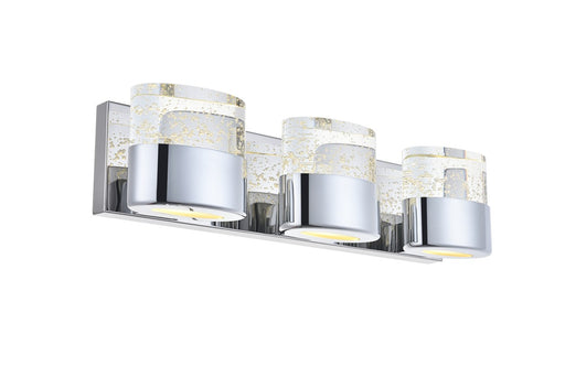 Pollux 3-Light Wall Sconce in Chrome with Clear Royal Cut Crystal