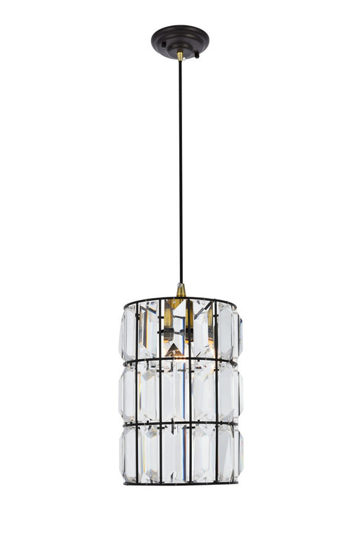 Blair 1-Light Pendant in Oil Rubbed Bronze with Clear Royal Cut Crystal