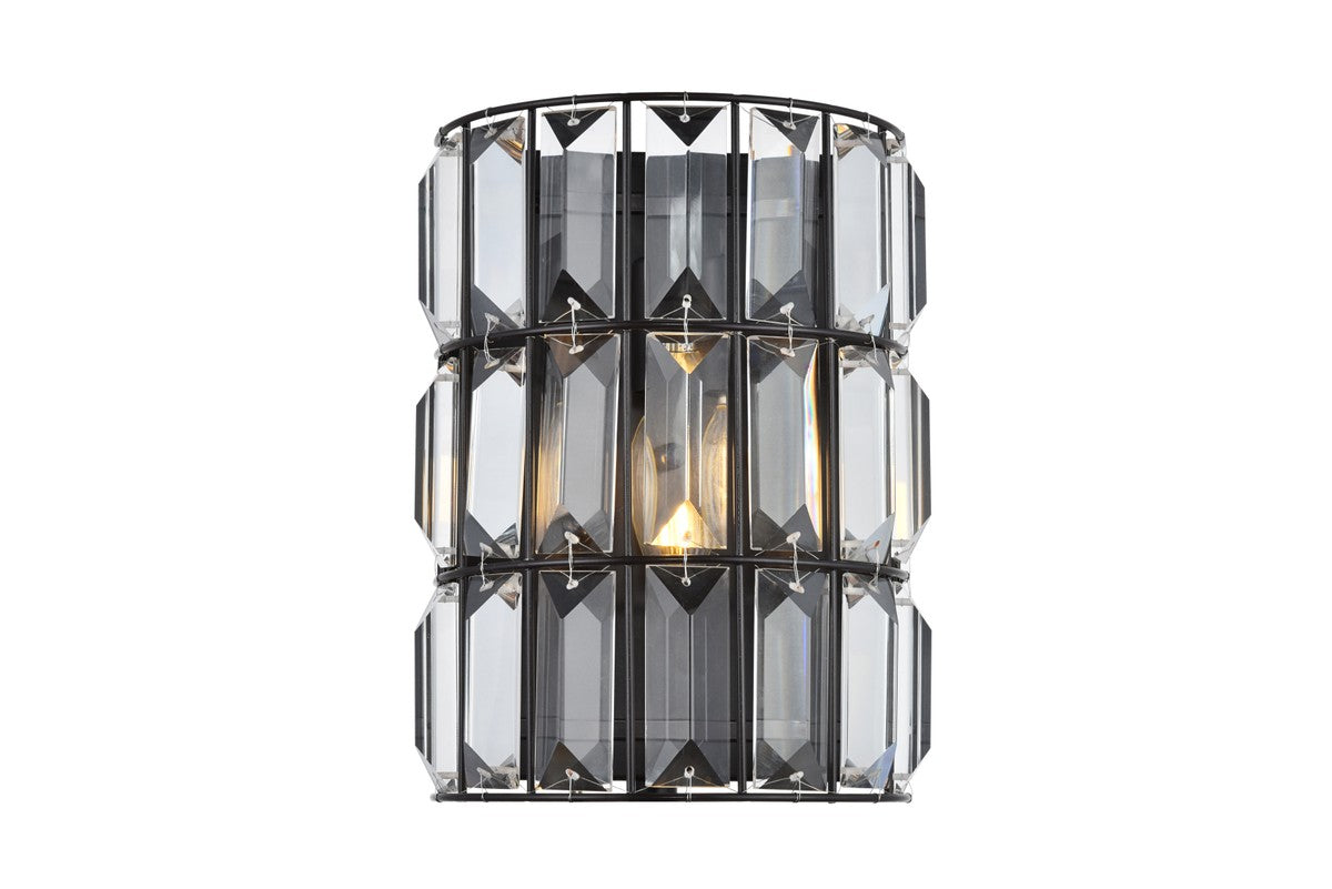 Blair 1-Light Wall Sconce in Oil Rubbed Bronze with Clear Royal Cut Crystal