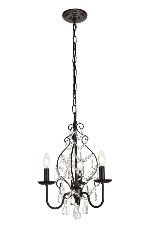 Blaise 3-Light Pendant in Oil Rubbed Bronze with Clear Royal Cut Crystal