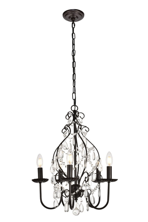 Blaise 5-Light Pendant in Oil Rubbed Bronze with Clear Royal Cut Crystal