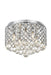 Tully 4-Light Flush Mount in Chrome with Clear Royal Cut Crystal