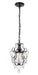 Kirin 1-Light Pendant in Oil Rubbed Bronze with Clear royal cut Crystal