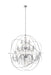 Cordelia 24-Light Pendant in Chrome with Clear royal cut Crystal