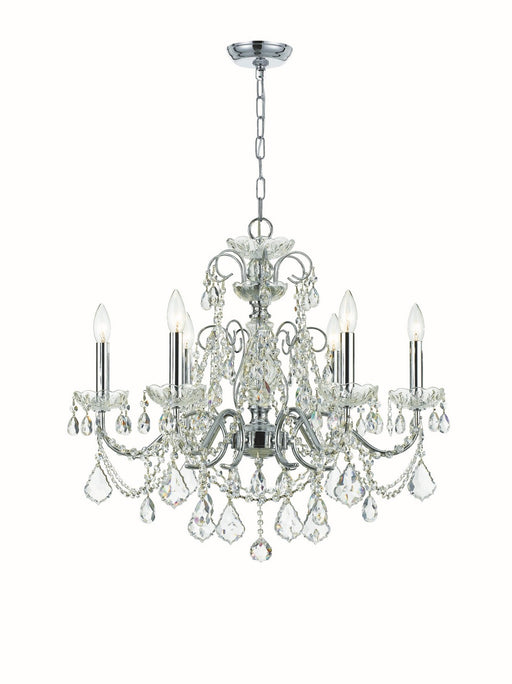Imperial 6-Light Chandelier in Polished Chrome by Crystorama - MPN 3226-CH-CL-I