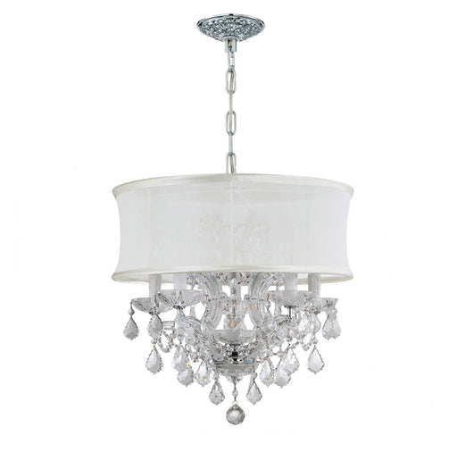 Brentwood 6-Light Mini Chandelier in Polished Chrome by Crystorama - MPN 4415-CH-SMW-CL-S