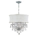 Brentwood 6-Light Mini Chandelier in Polished Chrome by Crystorama - MPN 4415-CH-SMW-CL-S