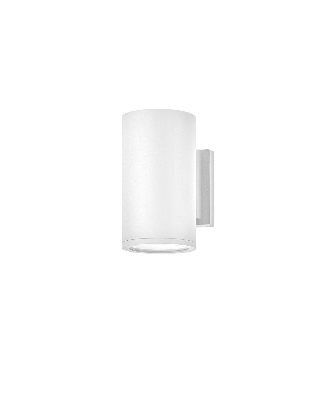 Silo Small Down Light Wall Mount Lantern in Satin White
