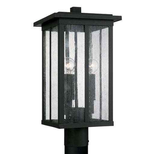 Barrett Three Light Outdoor Post Lantern in Black