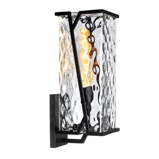 Waterfall 1-Light Wall Sconce in Matte Black - Lamps Expo